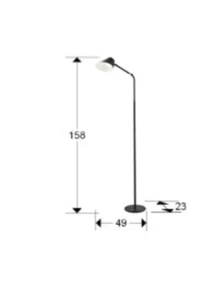 Lámpara de pie Esino - Schuller - Lámpara de pie arco, foco orientable