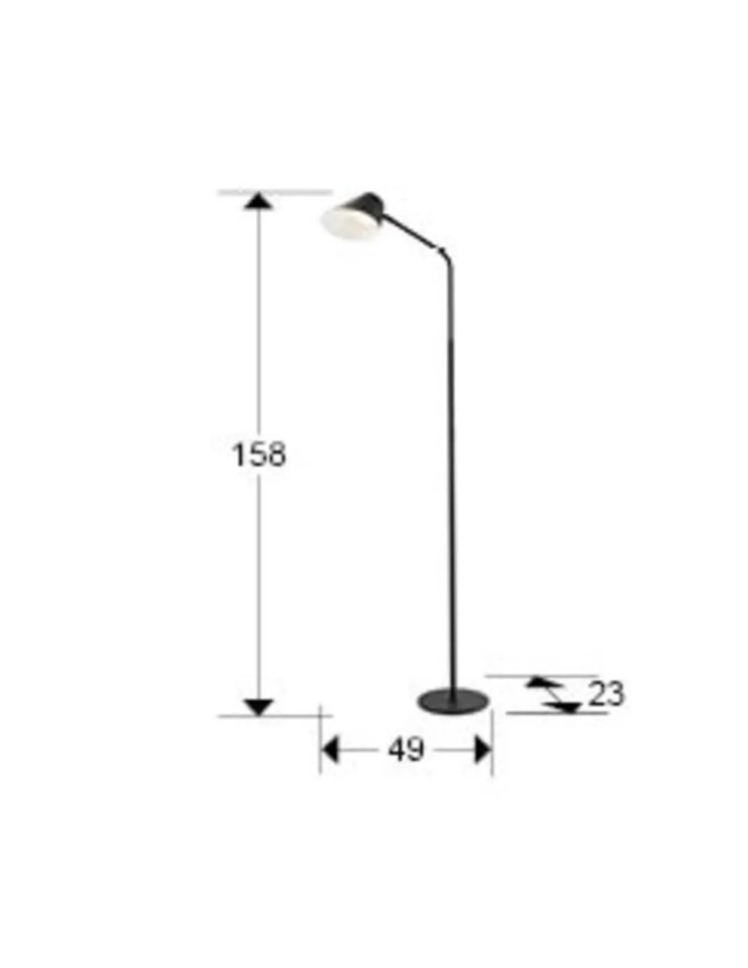 Lámpara de pie Esino - Schuller - Lámpara de pie arco, foco orientable