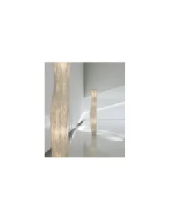 Lámpara de pie Gea - a-emotional light - Lámpara de diseño, malla de acero inoxidable