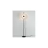 Lámpara de pie Halos - Milan - Lámpara decorativa LED, pantalla de vidrio, estructura negra