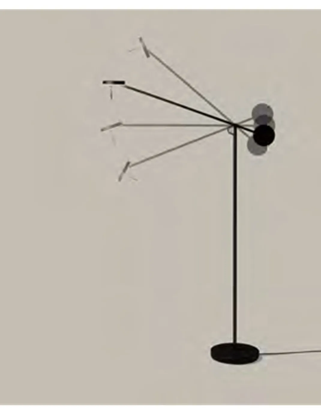 Lámpara de pie Invisible - LedsC4 - Lámpara idónea para lectura, regulable, táctil y orientable