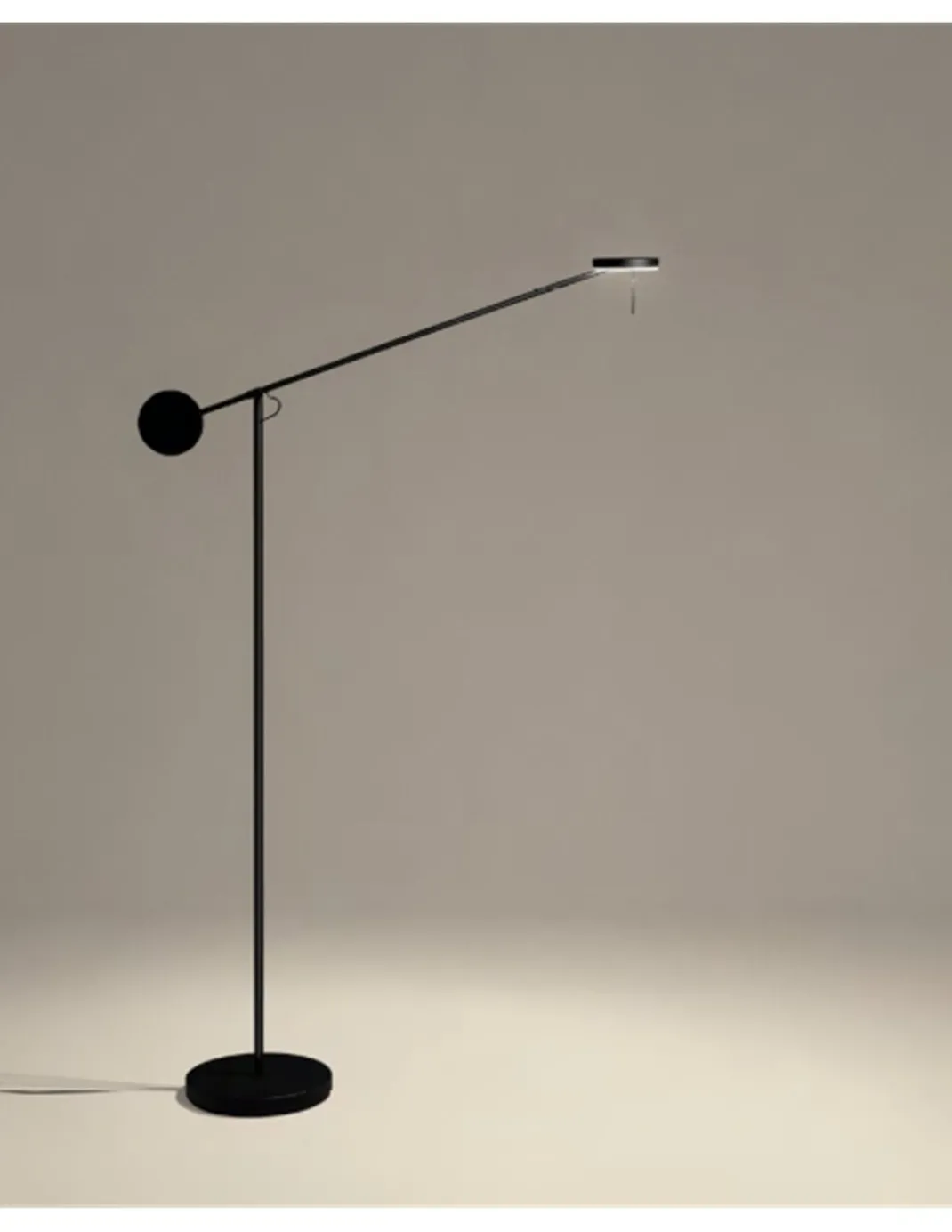 Lámpara de pie Invisible - LedsC4 - Lámpara idónea para lectura, regulable, táctil y orientable