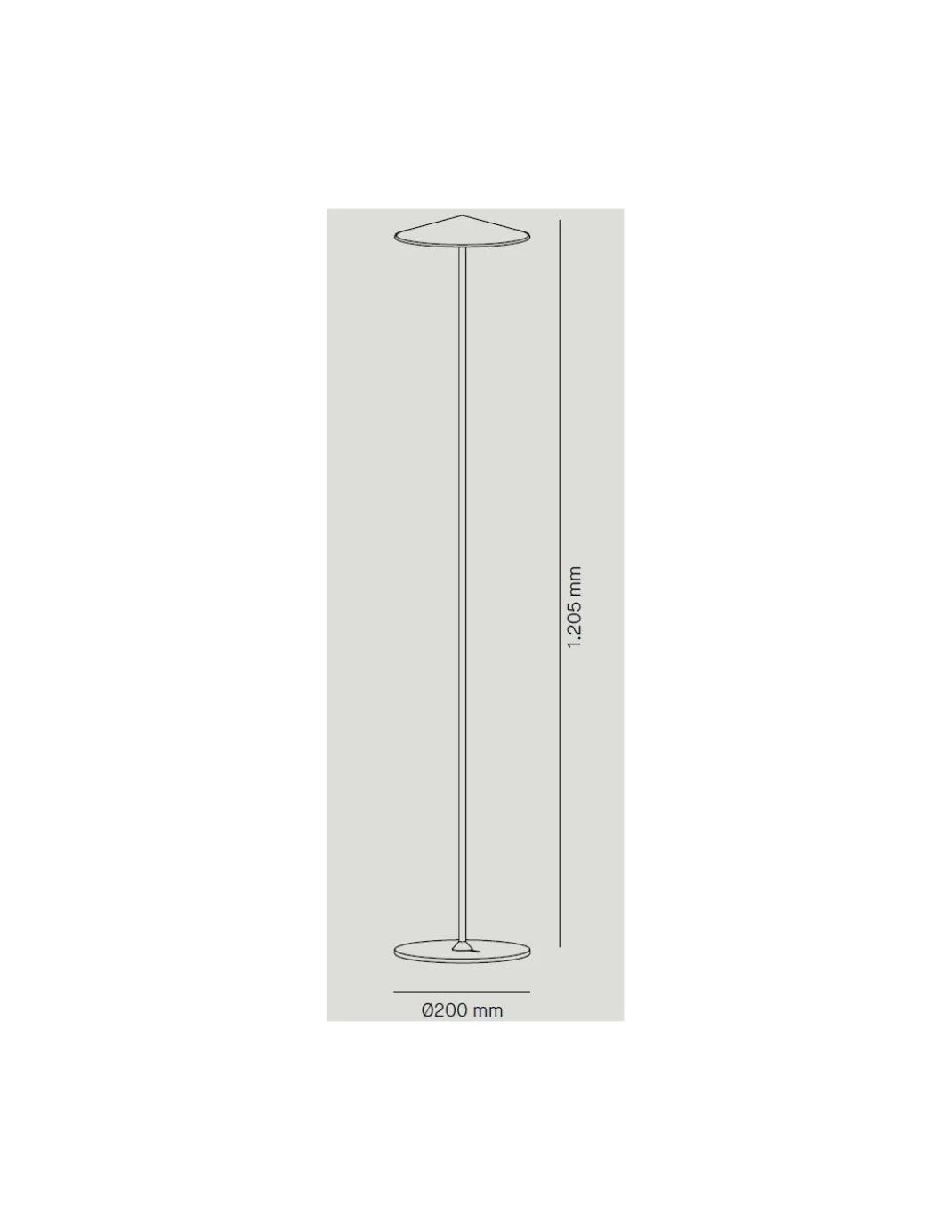 Lámpara de pie LED Ø 20 cm de aluminio en 2 acabados regulable 2700K – Pla – Milan