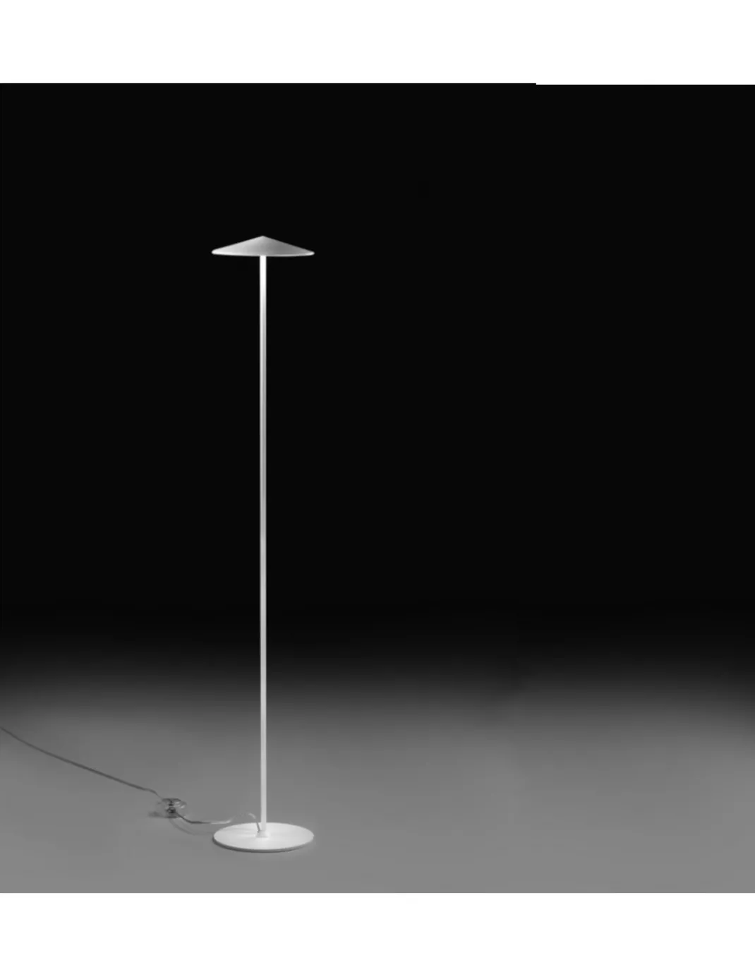 Lámpara de pie LED Ø 20 cm de aluminio en 2 acabados regulable 2700K – Pla – Milan
