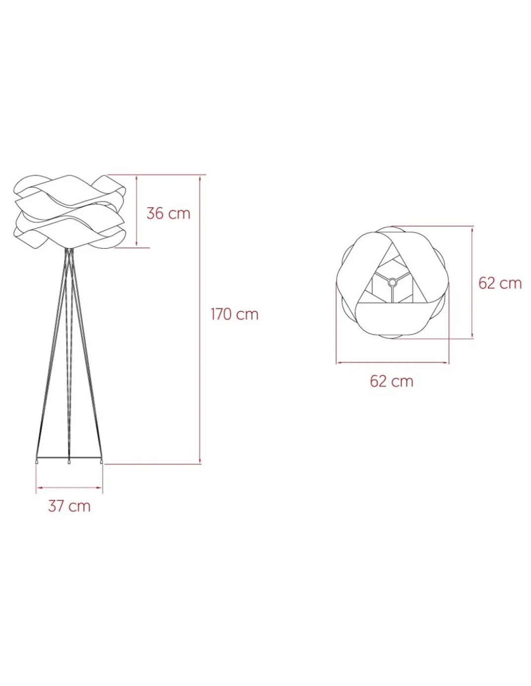 Lámpara de Pie Link - LZF - Diseño original y elegante