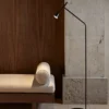 Lámpara de pie Lyb - Aromas - Lámpara minimalista negra, regulable táctil
