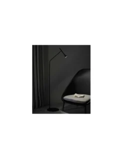 Lámpara de pie Lyb - Aromas - Lámpara minimalista negra, regulable táctil