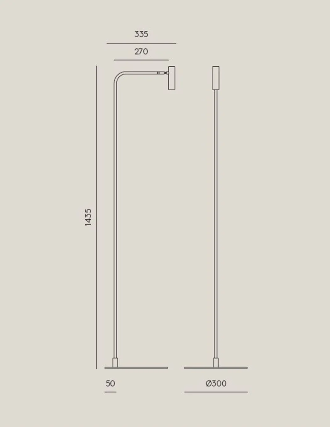 Lámpara de pie Maho – Aromas – Lámpara de pie de lectura, LED regulable, 143 cm
