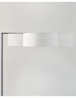 Lámpara de pie Matrix – Luxcambra – Diseño moderno con brazo articulado, Pantalla cotonet en blanco o gris, altura: 140 cm