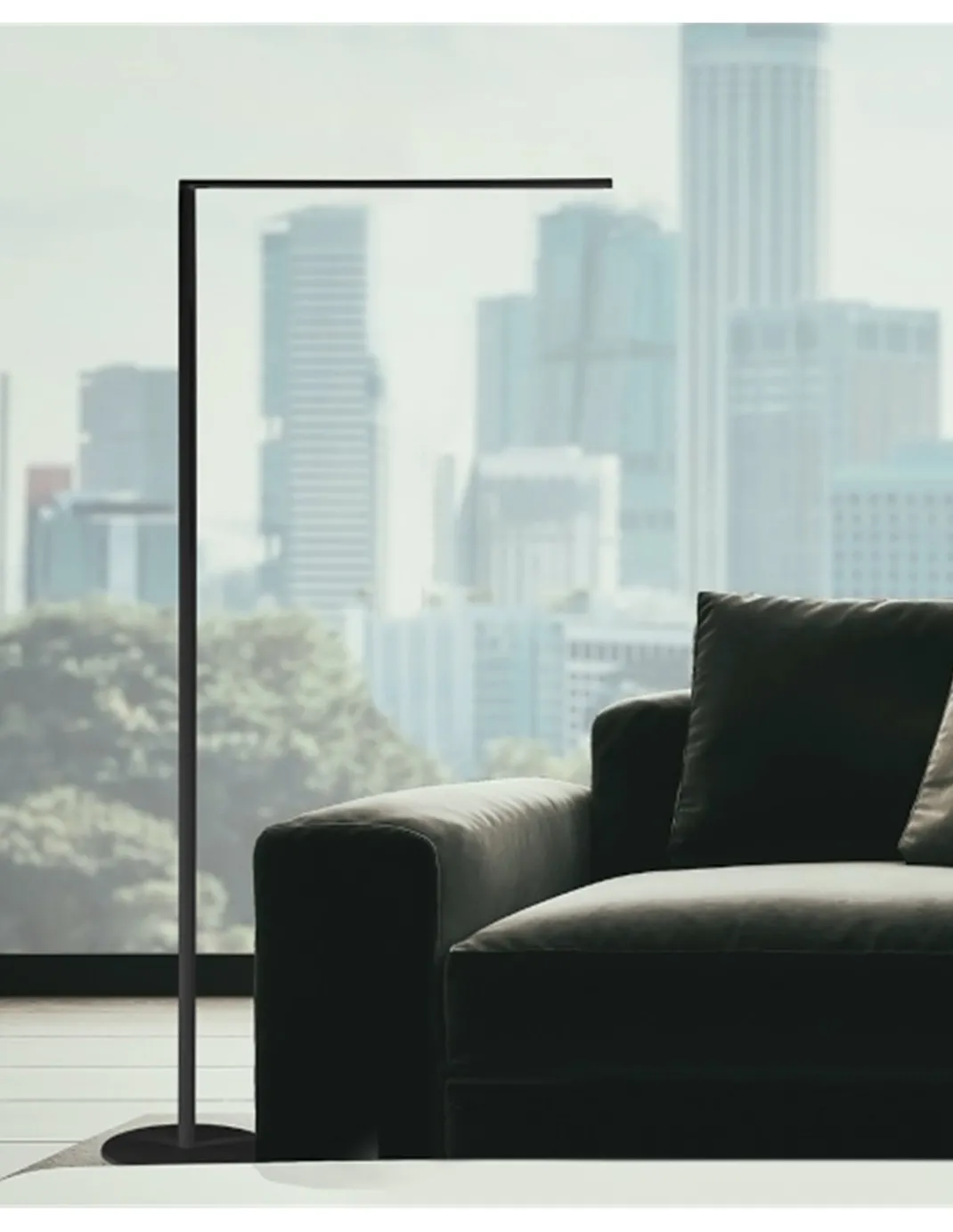 Lámpara de pie Matrix – Luxcambra – Diseño minimalista en blanco o negro, altura: 140 cm