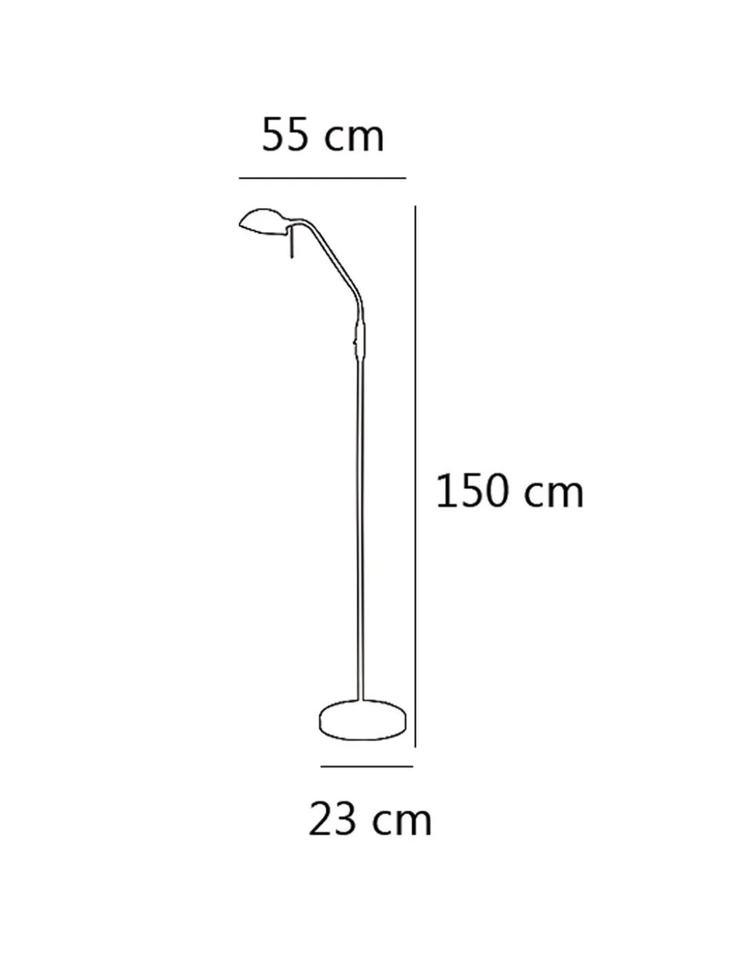Lámpara de pie Modos - AJP – Lámpara de lectura con pantalla de cristal