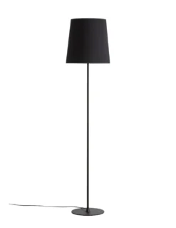 Lámpara de pie Petit – Massmi – Pantalla cónica de algodón translúcido, Altura: 176 cm