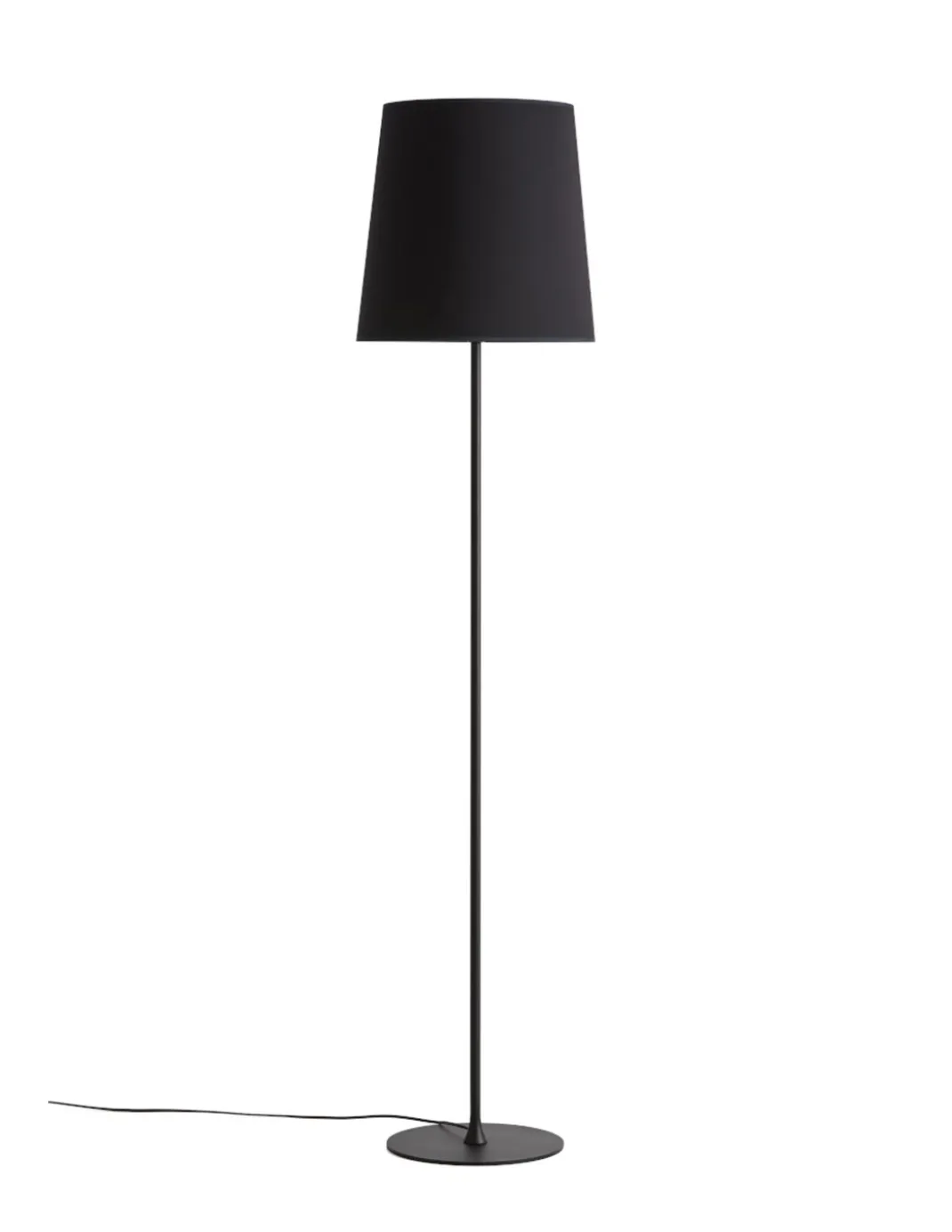 Lámpara de pie Petit – Massmi – Pantalla cónica de algodón translúcido, Altura: 176 cm