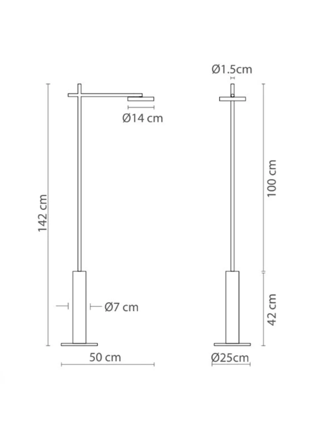 Lámpara de pie Rafaela – Robin – Diseño moderno negro mate, LED 3000K 1520 lm