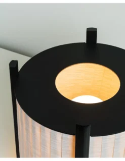 Lámpara de pie Rol - Milán - Lámpara para interior o exterior IP54, Madera de iroco barnizada, 3 tamaños, luz ambiente