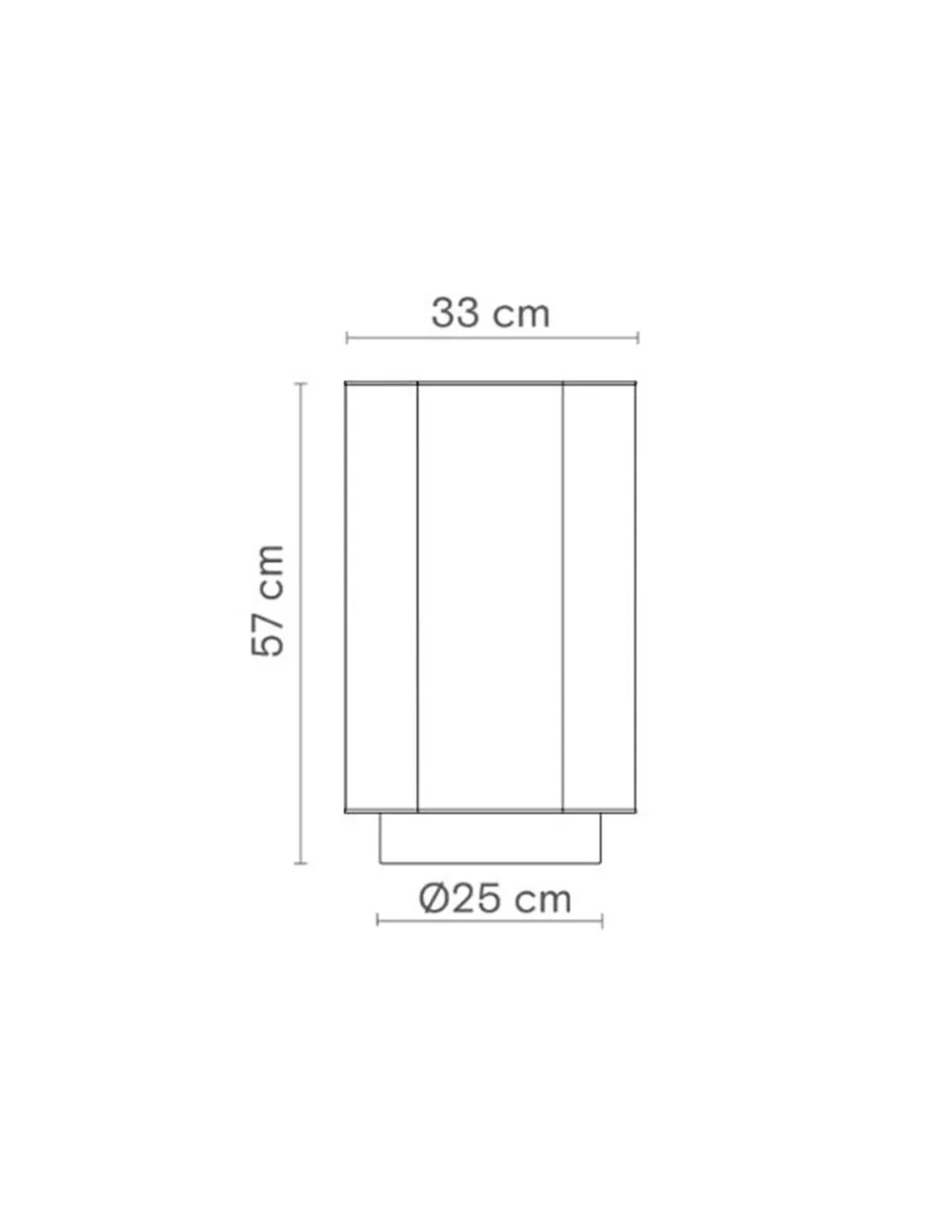 Lámpara de pie Roxi – Robin – Disponible en 2 tamaños: 57 cm/78 cm, Pantalla de tela crema blanca