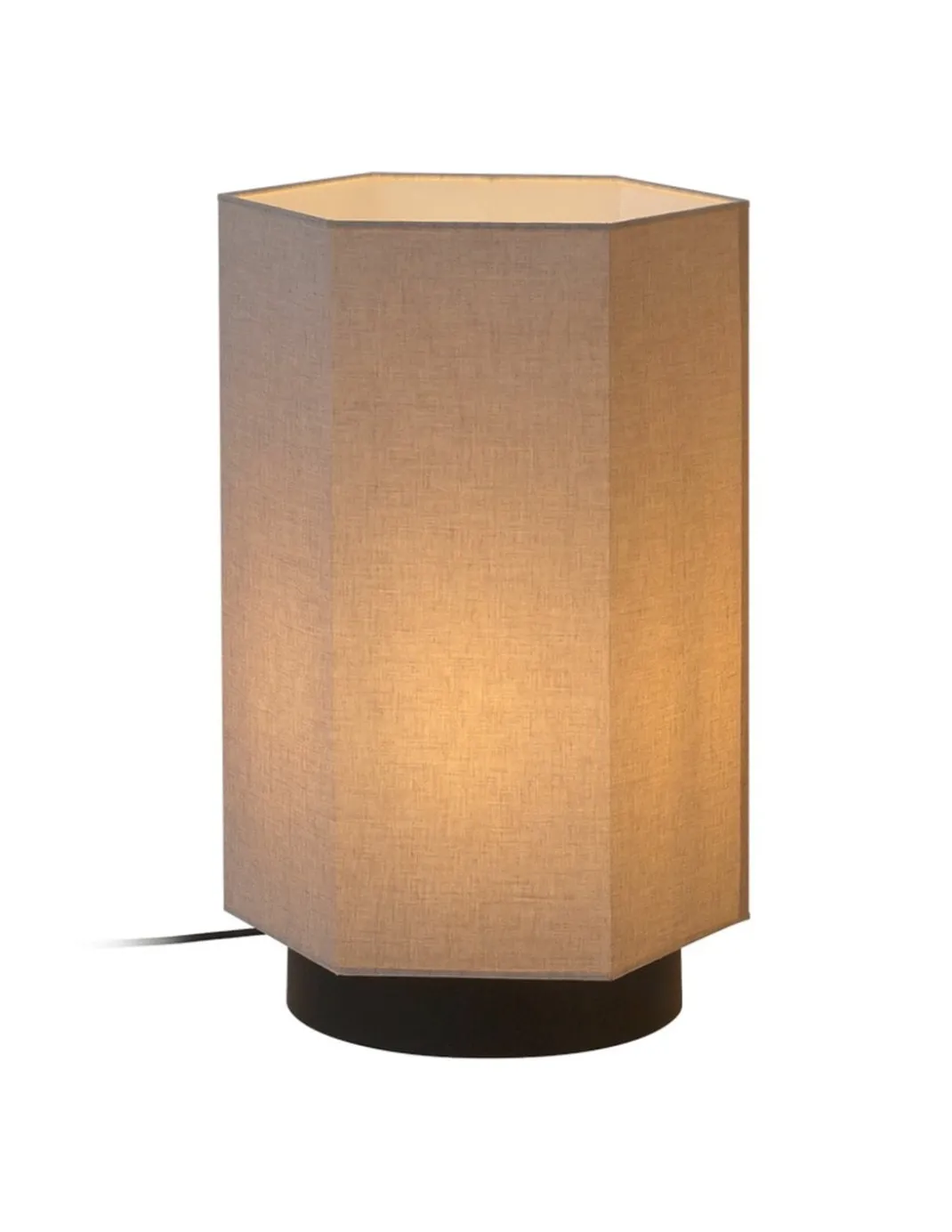 Lámpara de pie Roxi – Robin – Disponible en 2 tamaños: 57 cm/78 cm, Pantalla de tela crema blanca