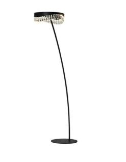 Lámpara de pie Selene – Schuller – Lámpara decorativa con difusor de lágrimas de cristal