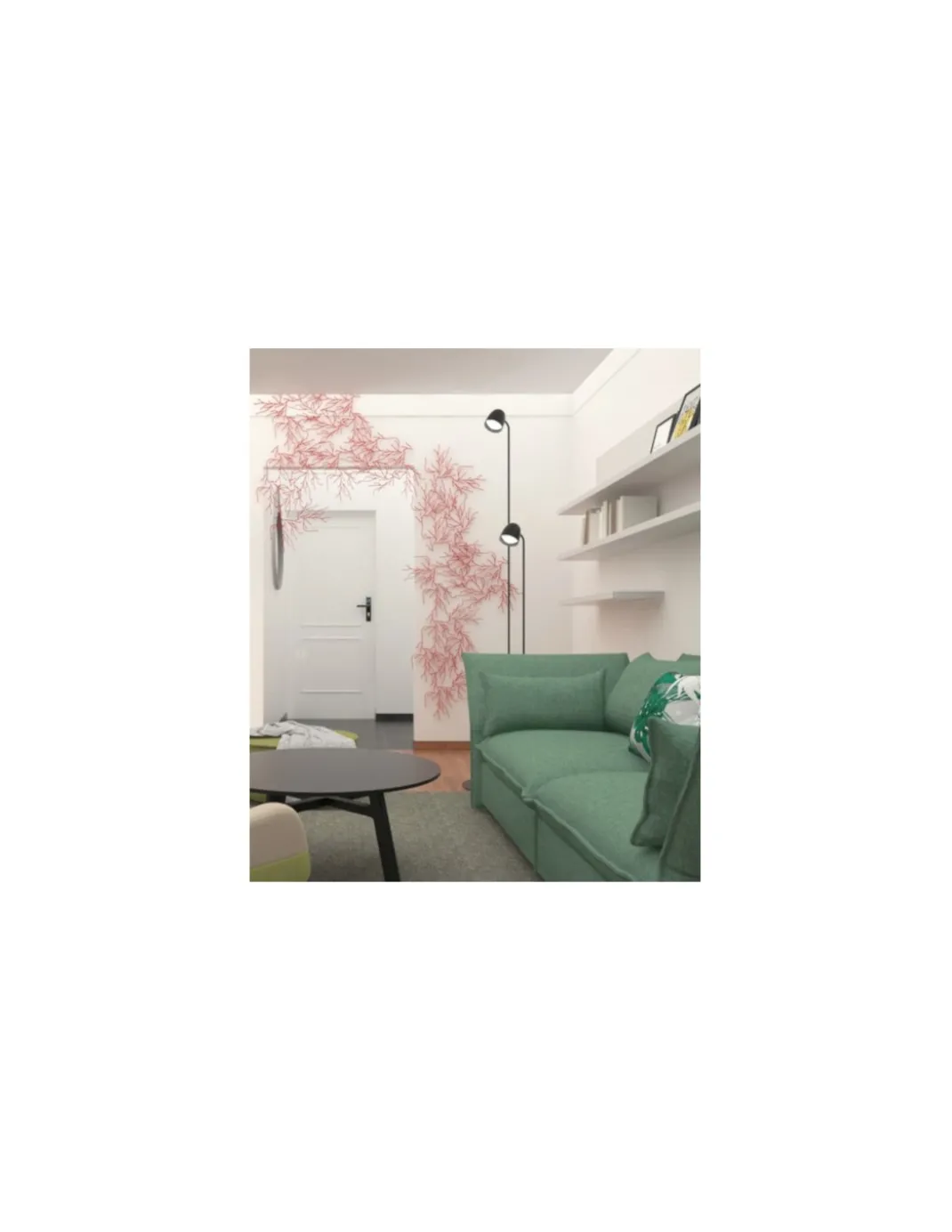 Lámpara de pie Speers - B.lux - Lámpara de pie moderna con doble foco orientable