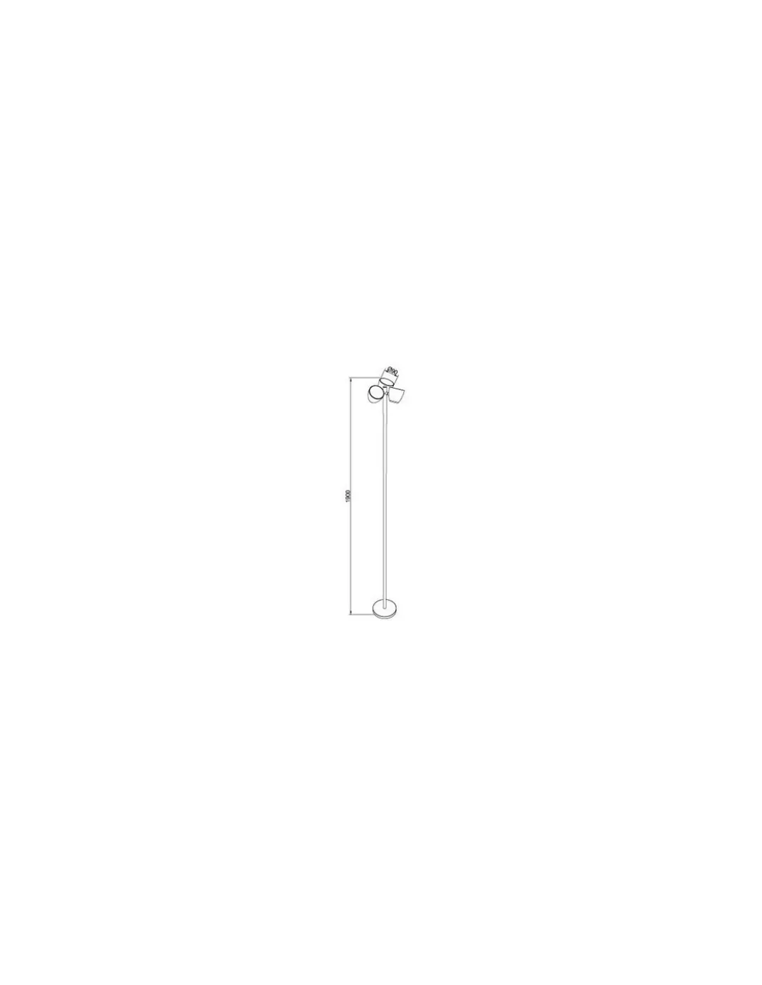 Lámpara de Pie Trio - Pujol - 3 Focos LED, altura 190 cm