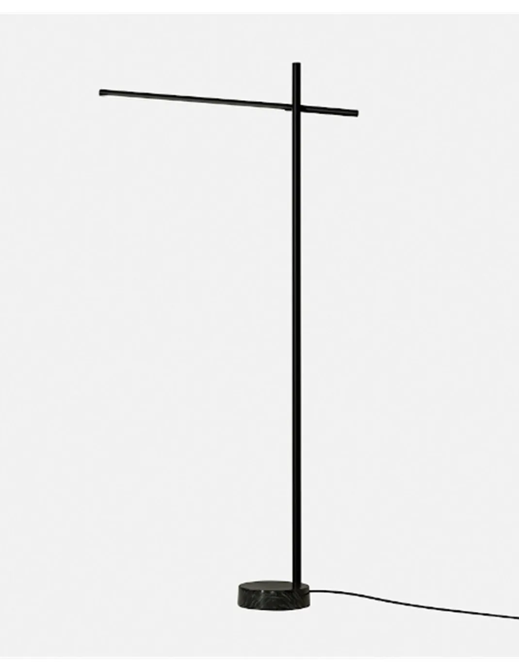 Lámpara de pie Tubs - LedsC4 - Base en mármol, orientable y regulable