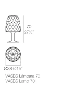 Lámpara de pie Vases con batería - Vondom - Lámpara de pie portátil y decorativa para exterior
