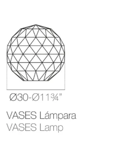 Lámpara de pie Vases esfera con batería - Vondom