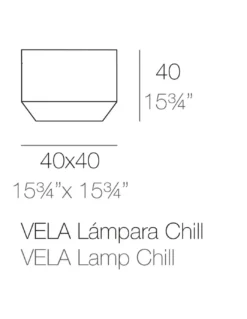 Lámpara de pie Vela Cubo Chill - Vondom