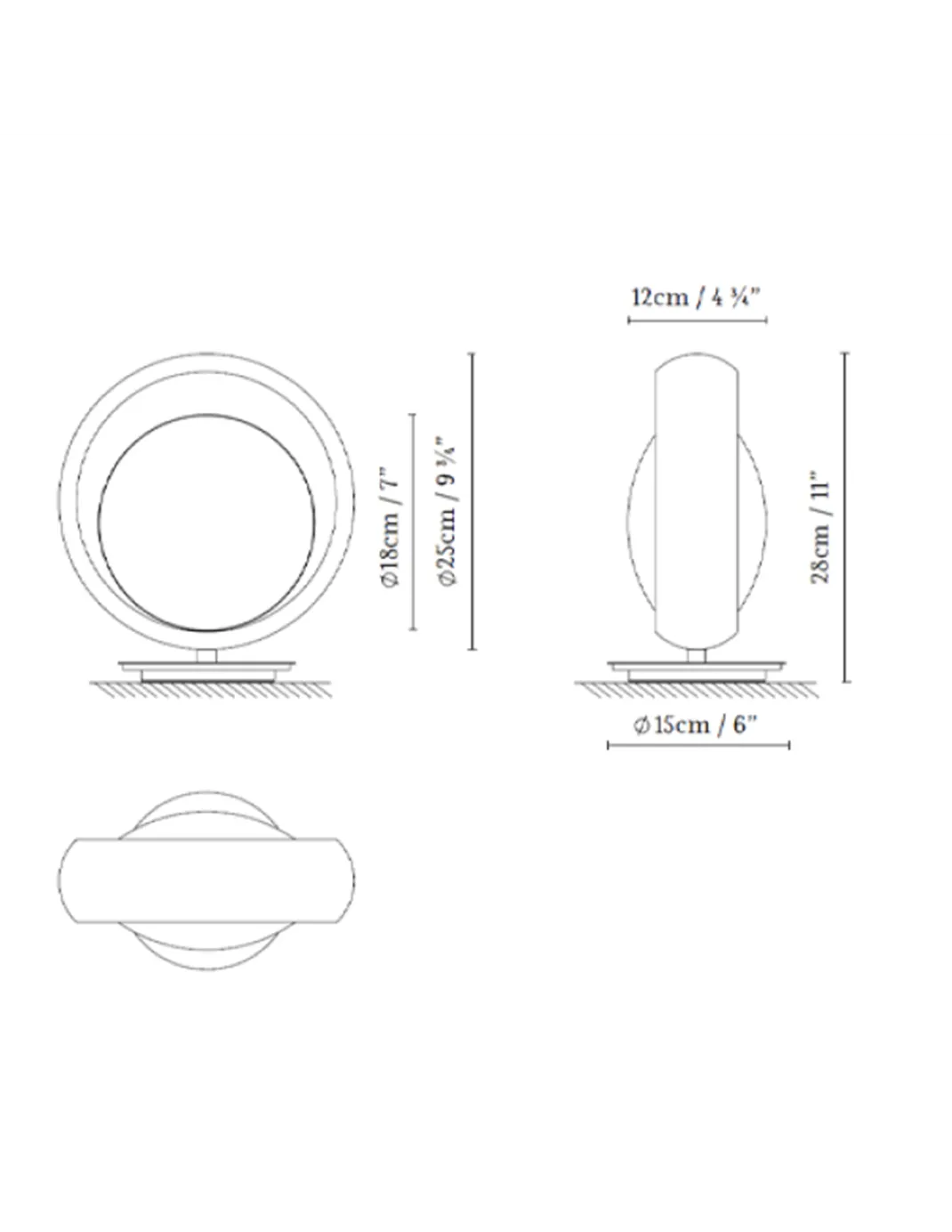 Lámpara de sobremesa Ring T - B.lux - Lámpara decorativa en forma de anillo