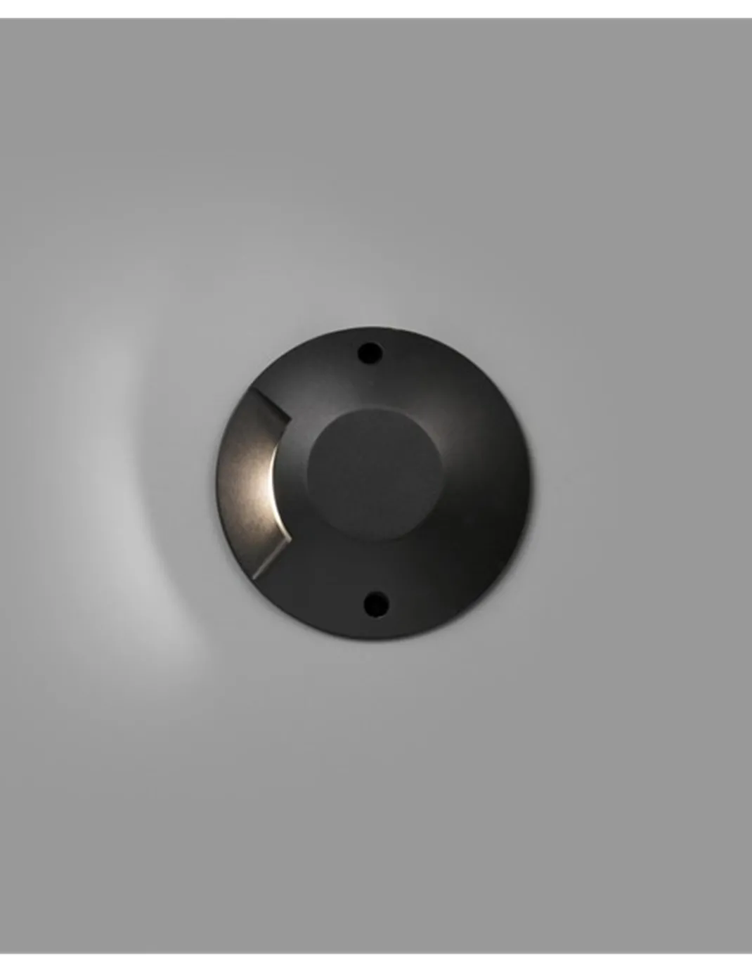 Lámpara de suelo de exterior Loth - Faro - Lámpara de aluminio negro, Ø 20 cm