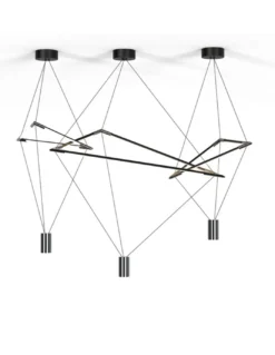 Lámpara de suspensión Electra – Mantra – Colgante minimalista negro LED