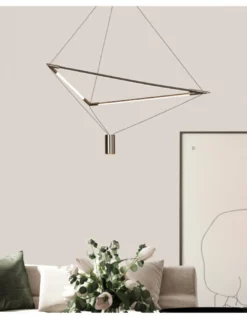 Lámpara de suspensión Electra – Mantra – Colgante minimalista negro LED