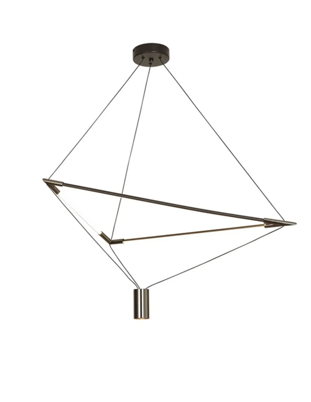 Lámpara de suspensión Electra – Mantra – Colgante minimalista negro LED