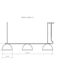 Lámpara de techo Absis Lineal – Luxcambra – Diseño horizontal, diponible en blanco o negro