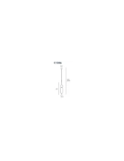 Lámpara de techo Anet - Aromas - Lámpara decorativa de mármol y vídrio soplado, LED 3000K