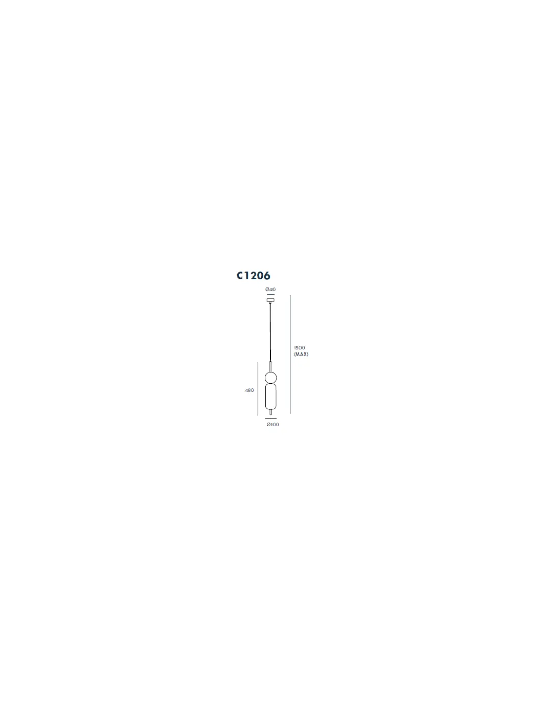 Lámpara de techo Anet - Aromas - Lámpara decorativa de mármol y vídrio soplado, LED 3000K