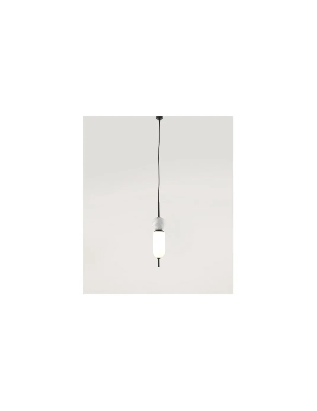 Lámpara de techo Anet - Aromas - Lámpara decorativa de mármol y vídrio soplado, LED 3000K