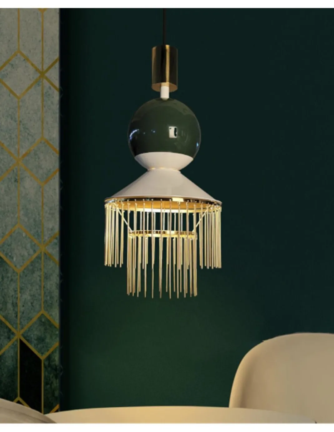 Lámpara de techo colgante Boheme Petit – MYO – Diseño decorativo, lámpara regulable 61 cm