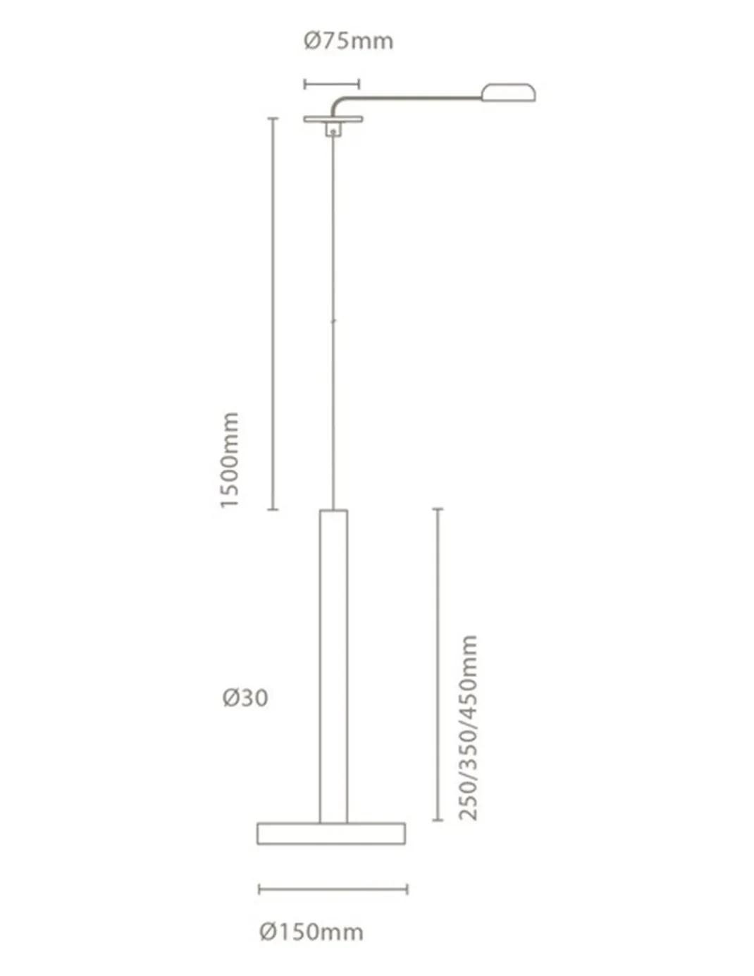 Lámpara de techo colgante 25 cm (falso techo) BCN 30 – Nexia
