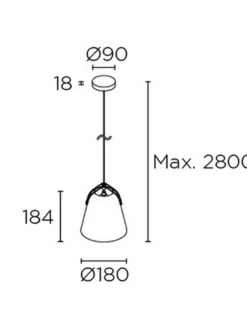 Lámpara de techo colgante Napa - LedsC4 - Diseño moderno