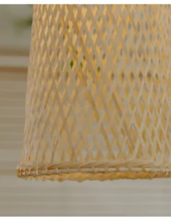 Lámpara de techo colgante Riba – FORLIGHT – Lámpara de madera, Altura regulable, Diámetro: 21 cm