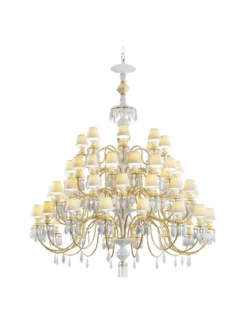Lámpara de techo de araña Chandelier - Lladró - Lámpara de porcelana de 56 luces