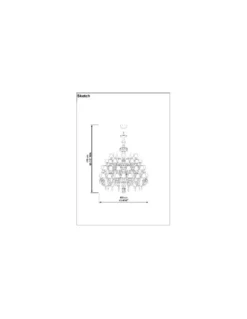 Lámpara de techo de araña Chandelier - Lladró - Lámpara de porcelana de 56 luces