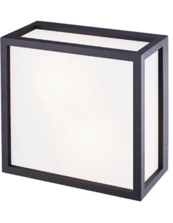 Lámpara de techo de exterior Utah – Mantra – Diseño cuadrado en gris, blanco o corten