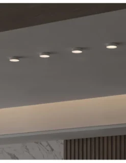 Lámpara de techo empotrable Bumpy - Nexia - Foco redondo LED, Ø 6.1 cm