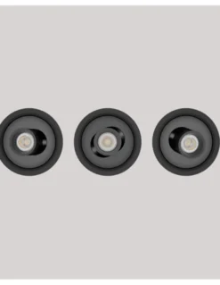 Lámpara de techo empotrable Orbit - Onok - Foco orientable LED en blanco o negro