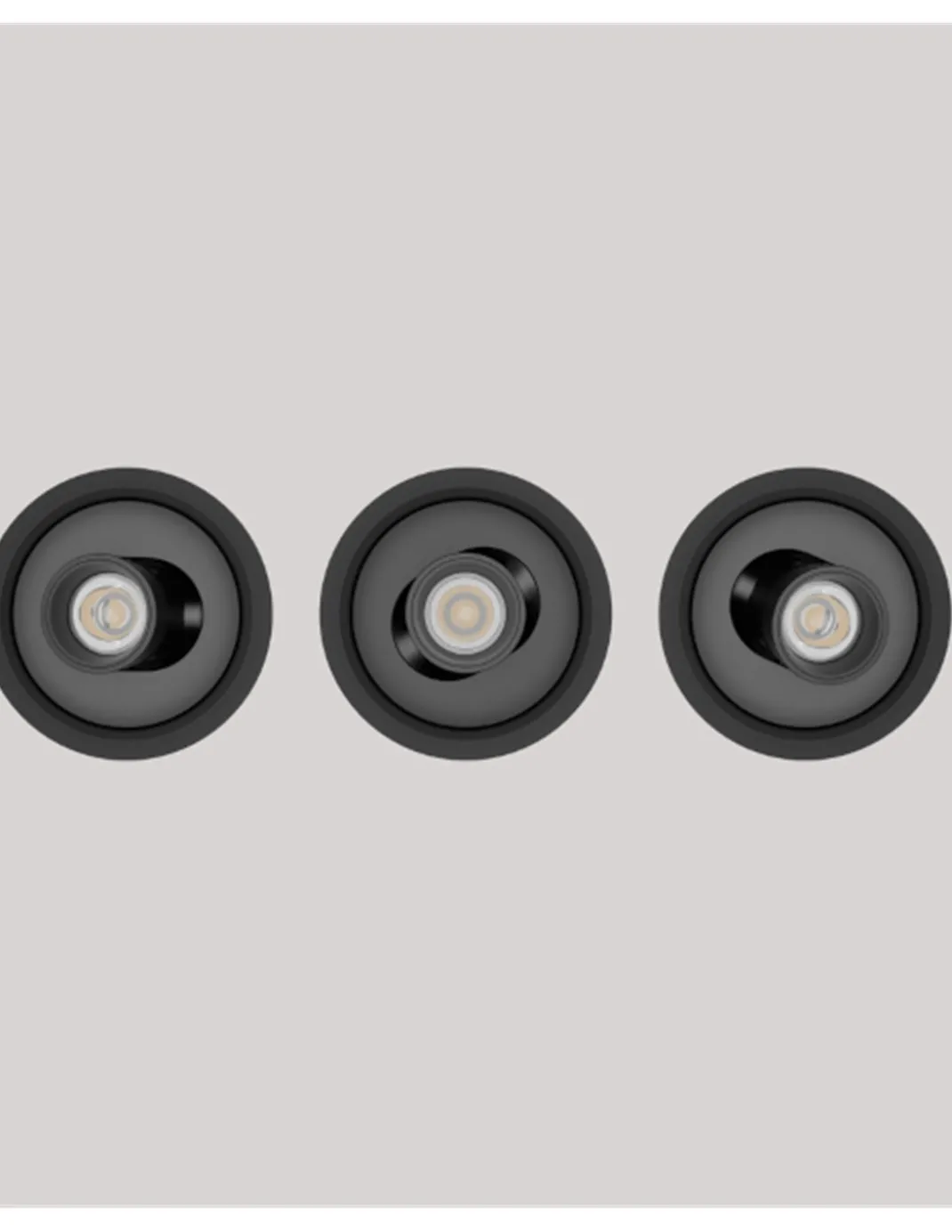 Lámpara de techo empotrable Orbit - Onok - Foco orientable LED en blanco o negro
