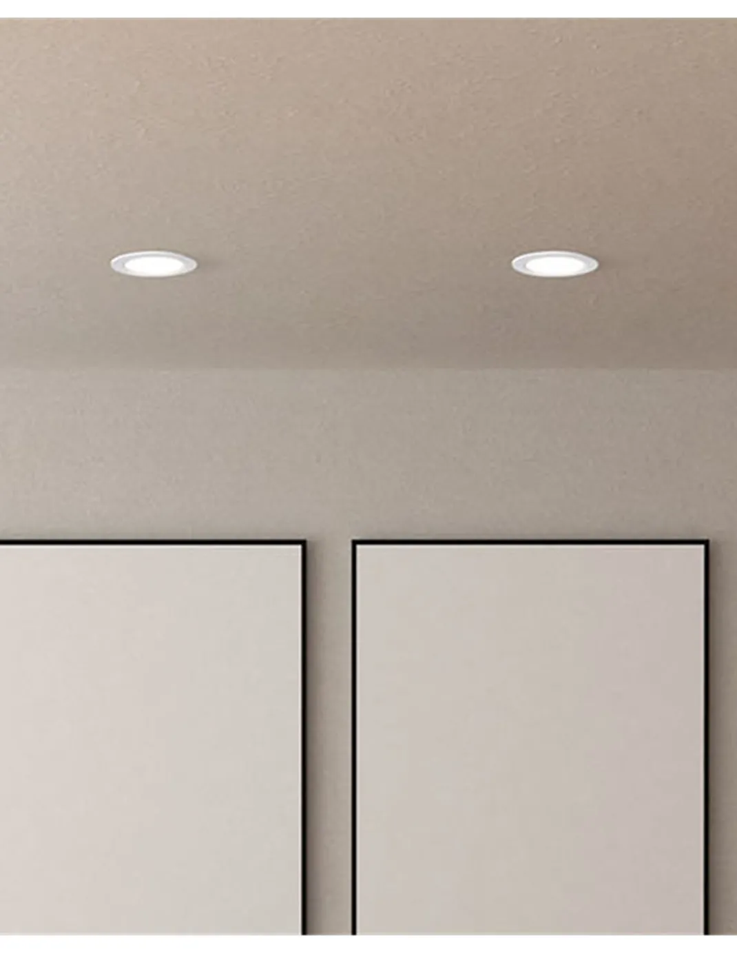Lámpara de techo empotrable Sicro – FORLIGHT – Downlight en blanco o negro, GU10