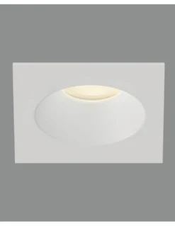 Lámpara de techo empotrable Velt - ACB - Foco cuadrado blanco apto para exterior (IP64)