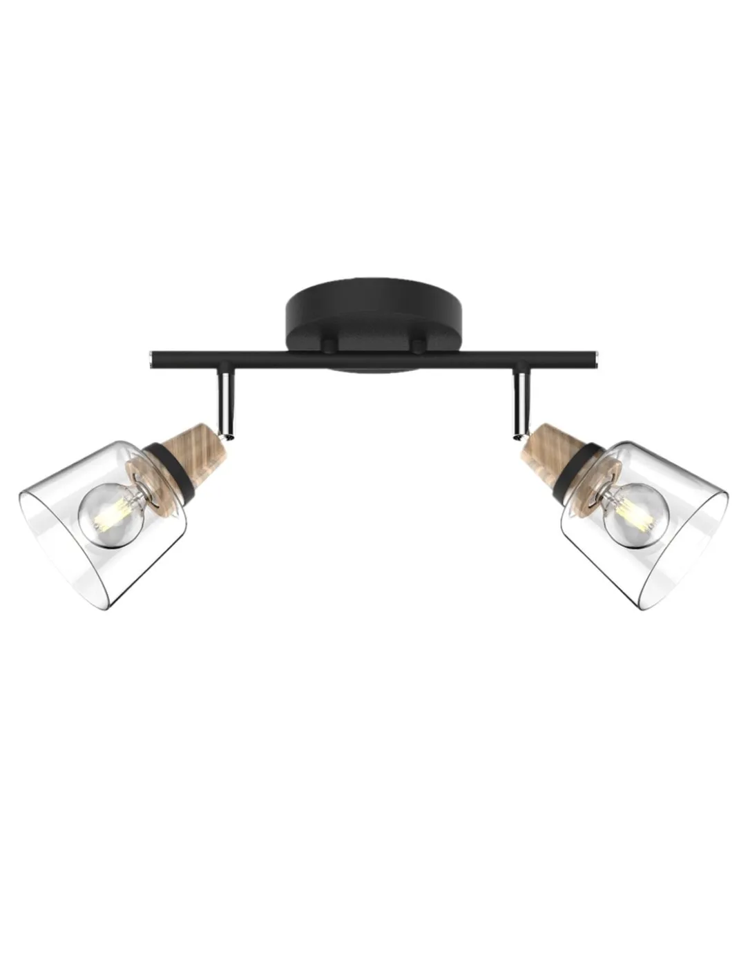 Lámpara de techo Indigo – AJP – 2 focos orientables de cristal